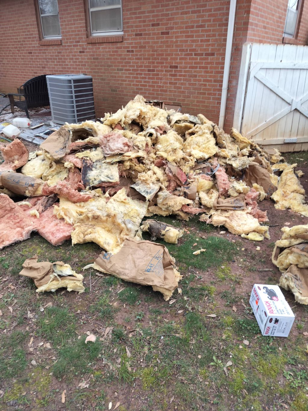 Insulation Haul- Before