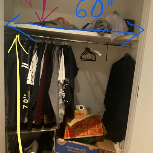 I needed help organizing my closet not because I h