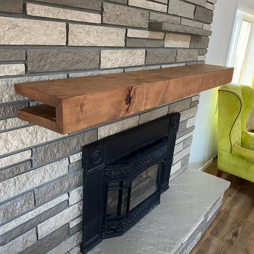 Custom mantle I built and installed for a customer