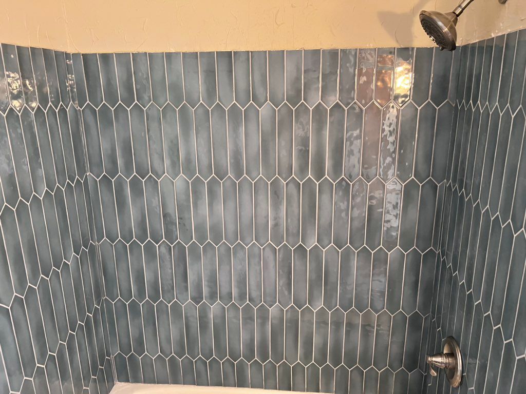 Tile shower walls