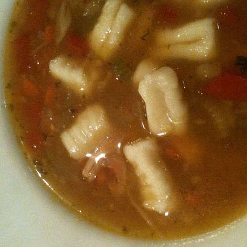 Veg Soup with Gnocchi