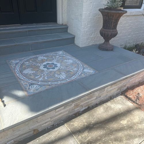 CM Hardscapes redid my front stoop. They gave me a