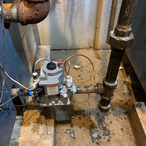 Replacing gas valve 