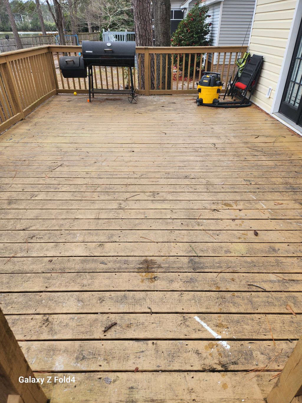 Patio before
