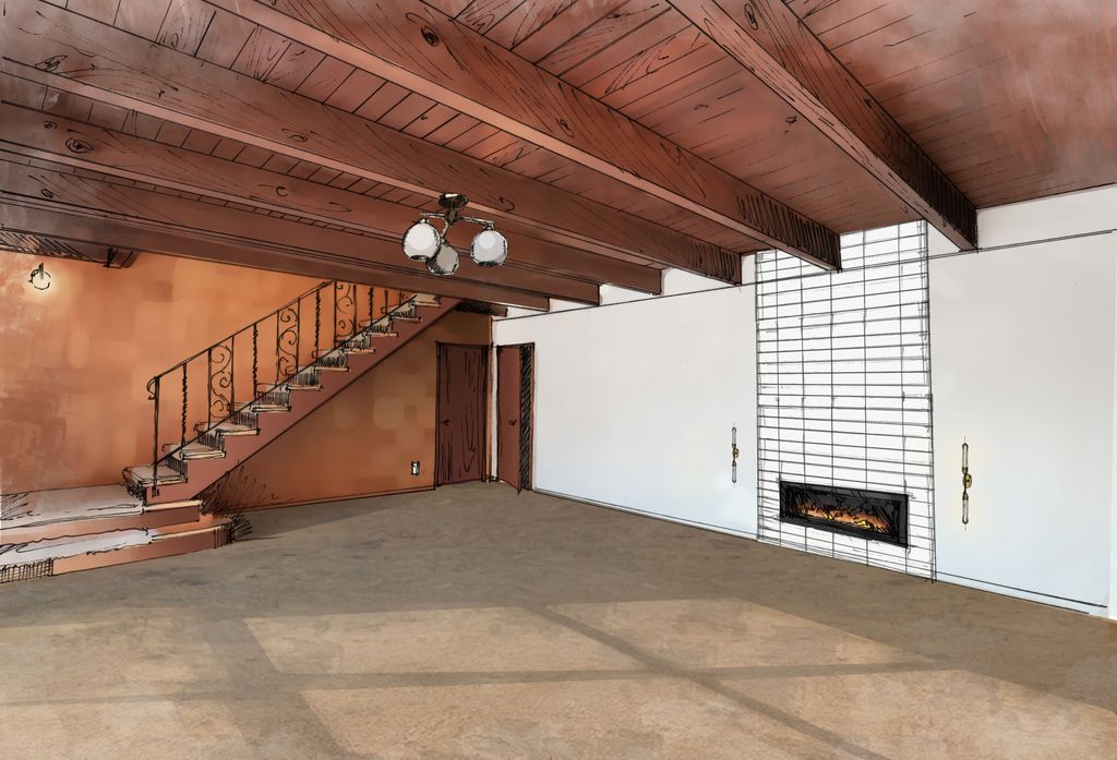 Mid Century Living Room Design