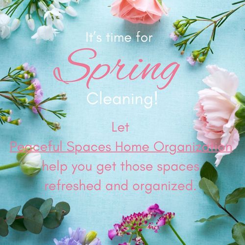 Spring cleaning and organization 