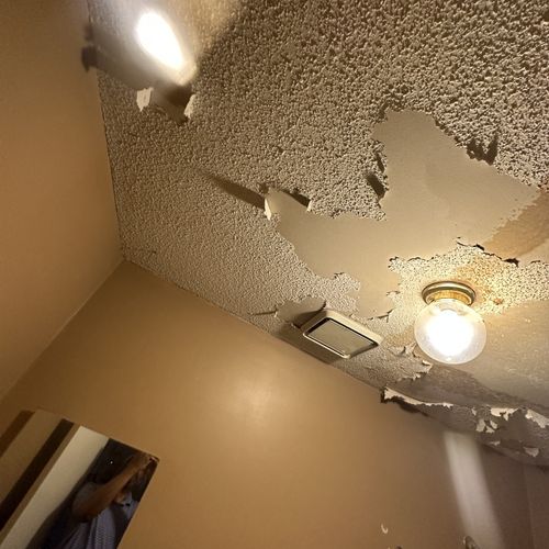 Before - Complete ceiling replacement