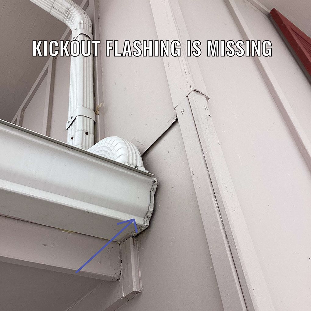 Kickout Flashing Is Missing