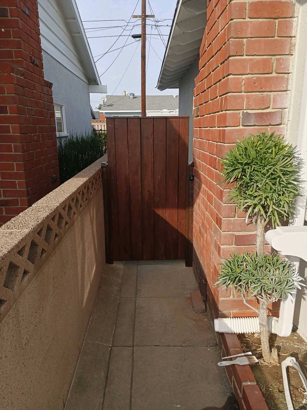 This is a gate I built and painted from scratch.