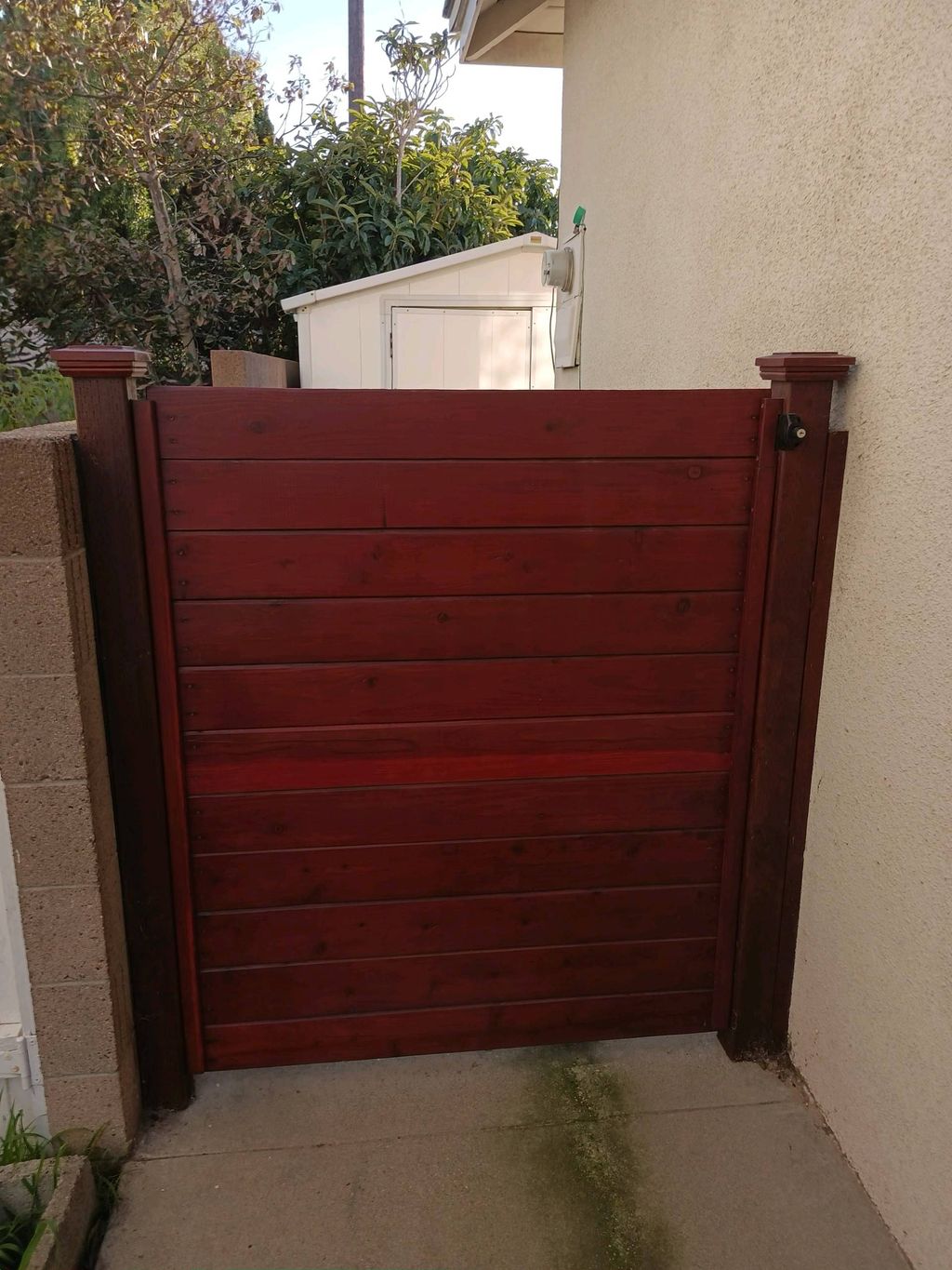This is a gate I built and painted from scratch.