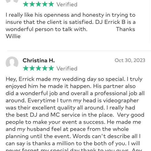 Verified Reviews from clients in the Atlanta area 
