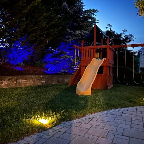 Landscape lighting and exterior house and post lig