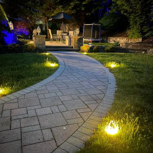 Landscape lighting and exterior house and post lig