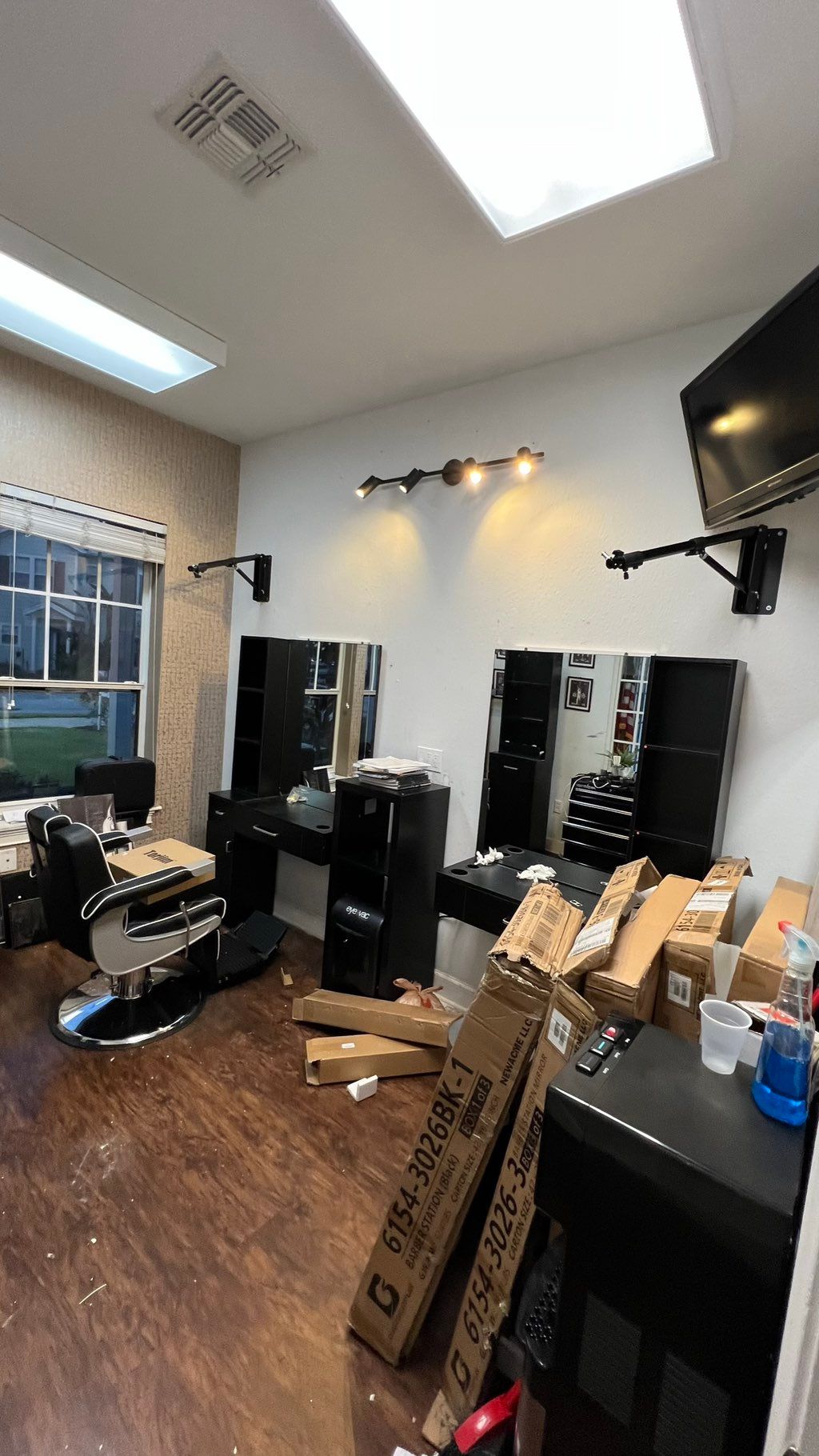 New lights, Tv hanging, furniture assembly whole b