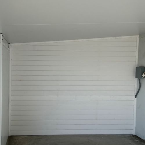 Shiplap walls - these came up so beautiful and the