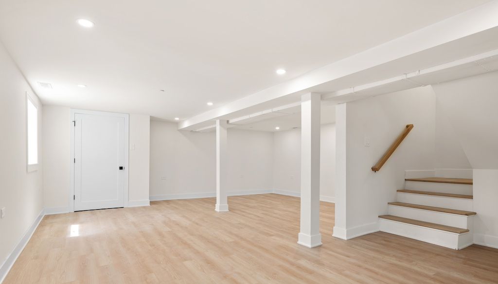 empty basement layout