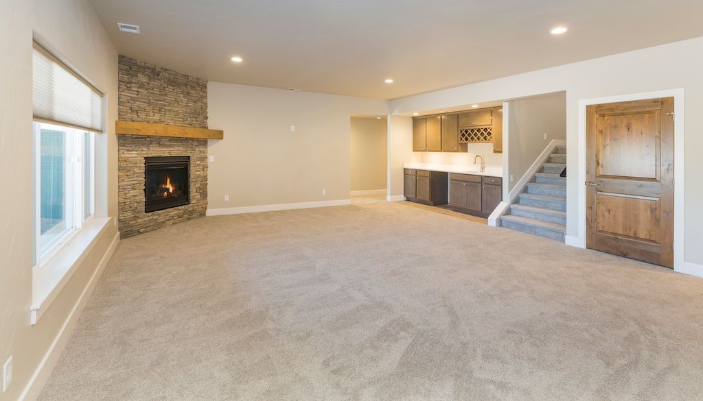 basement remodeling idea: carpet for basement flooring