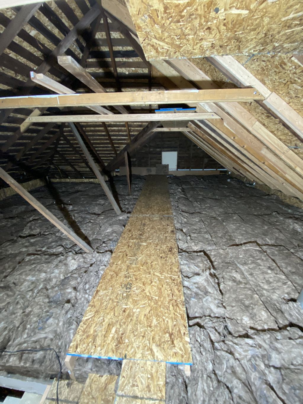 Batt Insulation Attic with Cat Walk