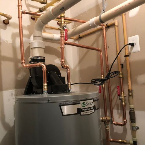 NEW POWER DIRECT VENT WATER HEATER