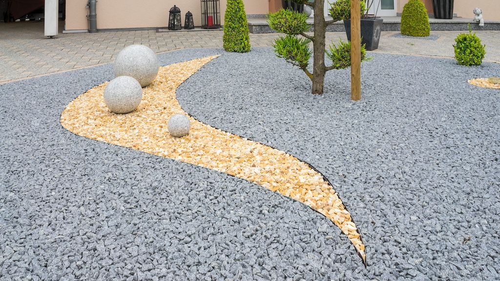 modern landscape rock garden