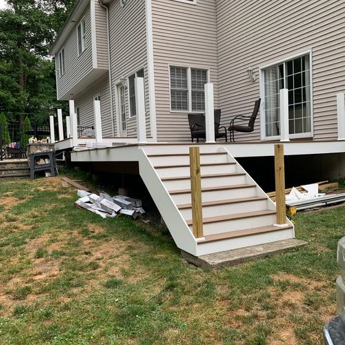 New deck and railings