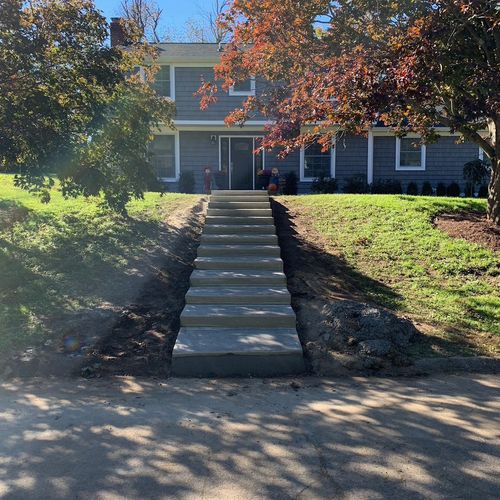 Once house was complete, owner needed new concrete