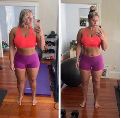 Before training and 8 weeks after training