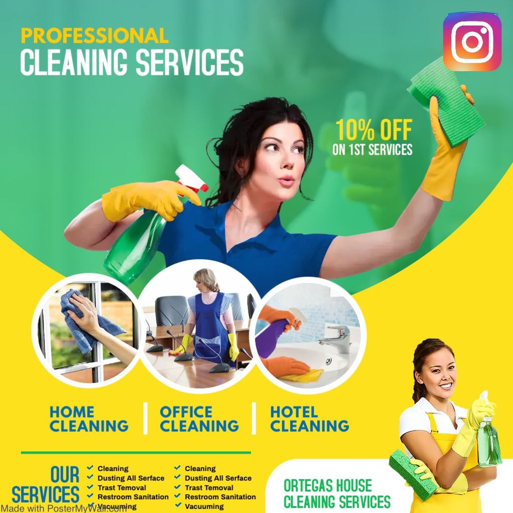 🥇 HOUSE CLEANING SERVICES “ORTEGA” 🥇