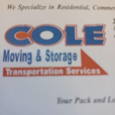 Avatar for Cole Moving and Transportation Services