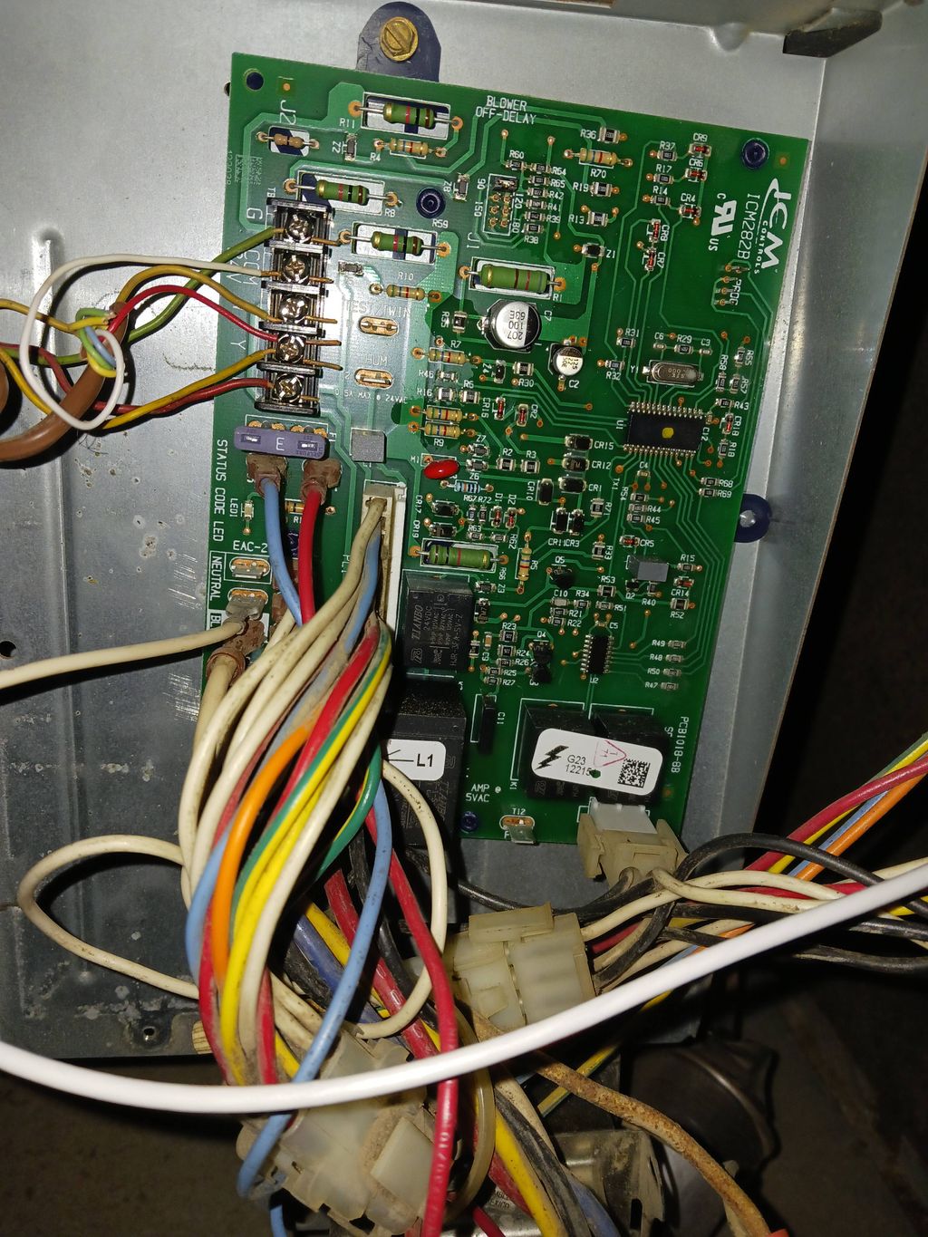 Heating system control board replacement