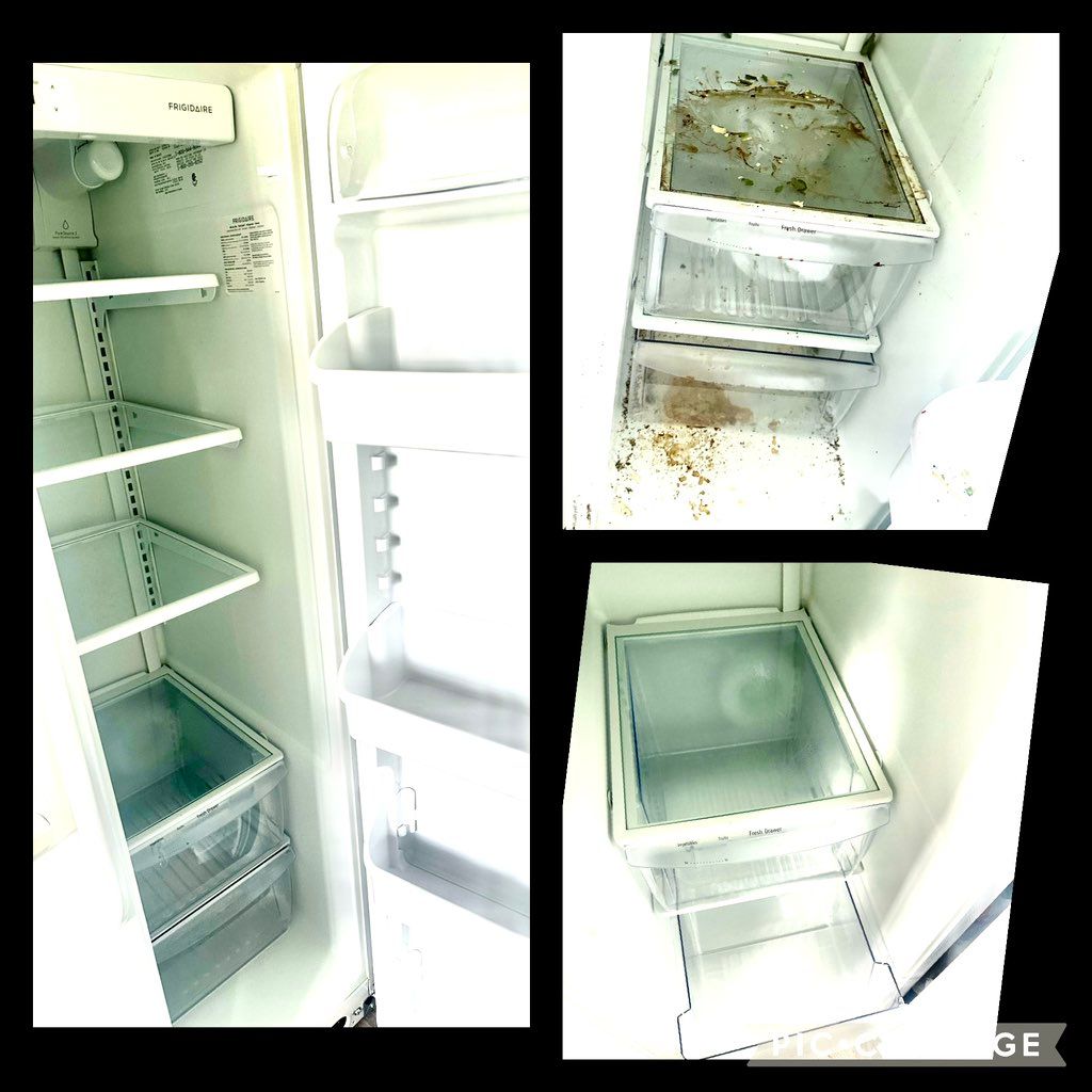 I deep clean the fridge!