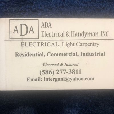 Avatar for ADA electrical& handyman