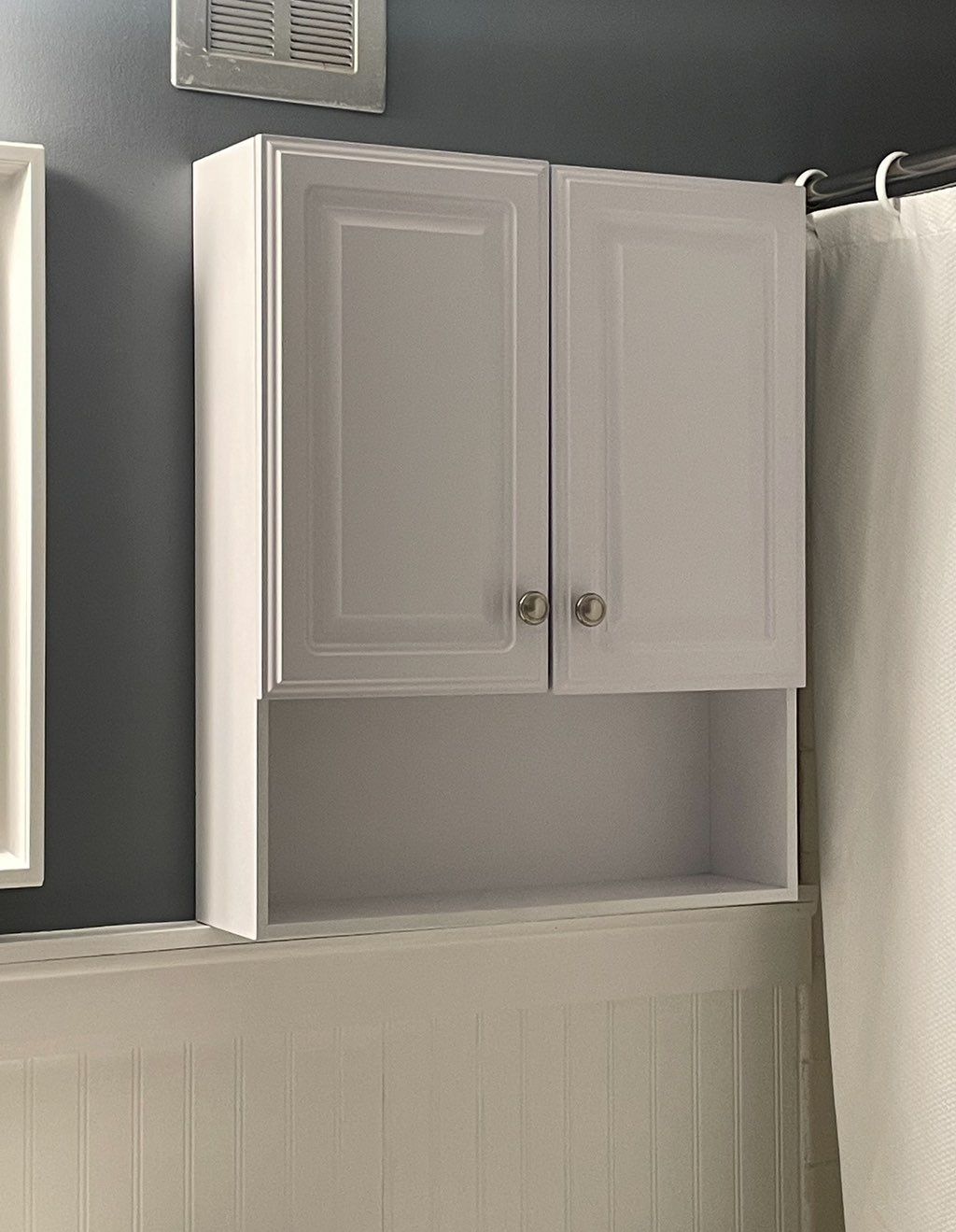 Installed medicine cabinet