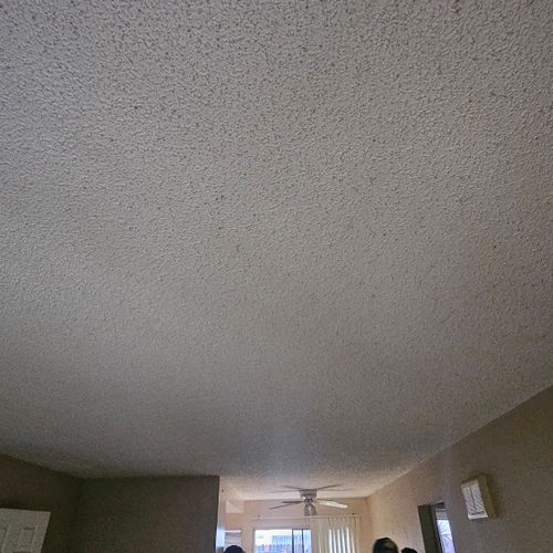 before popcorn ceiling removal