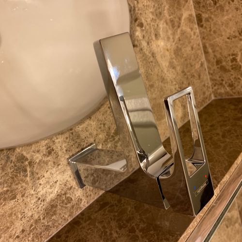 Dallas installed 2 bathroom sink faucets and the p