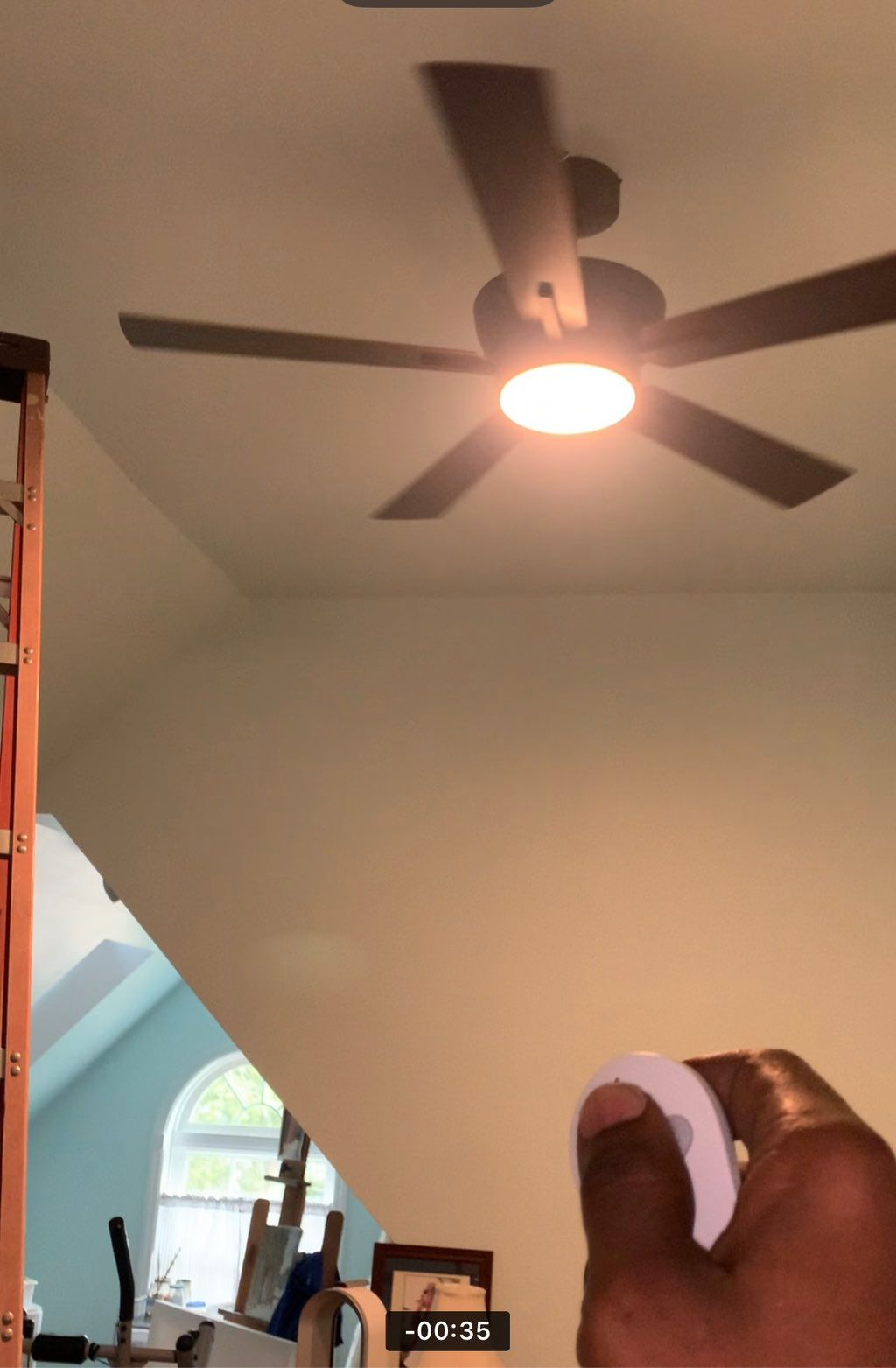New ceiling fan installed 