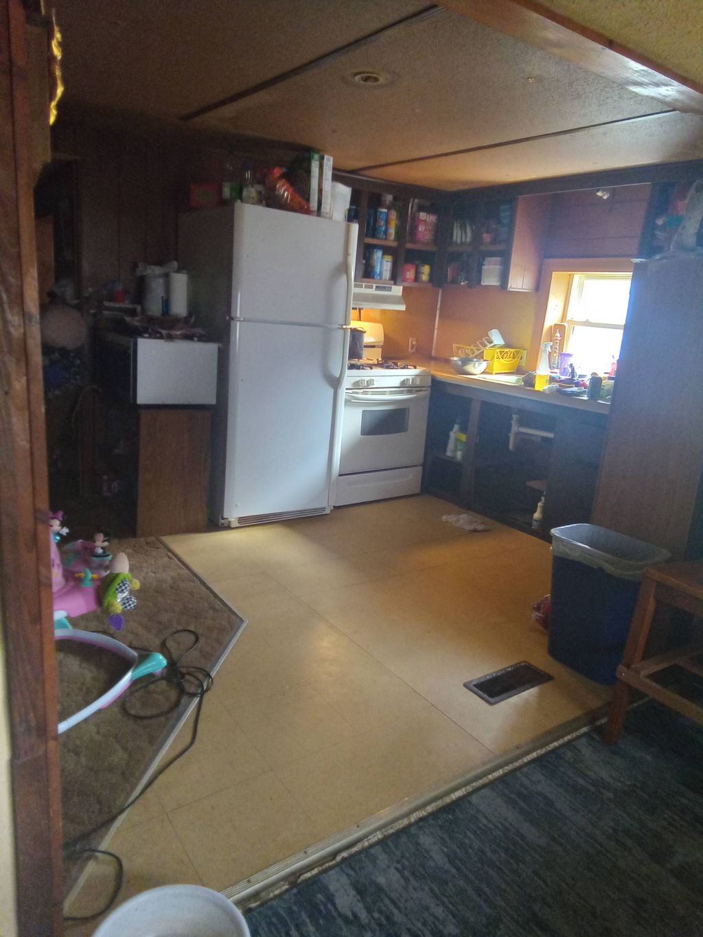 kitchen clutter after