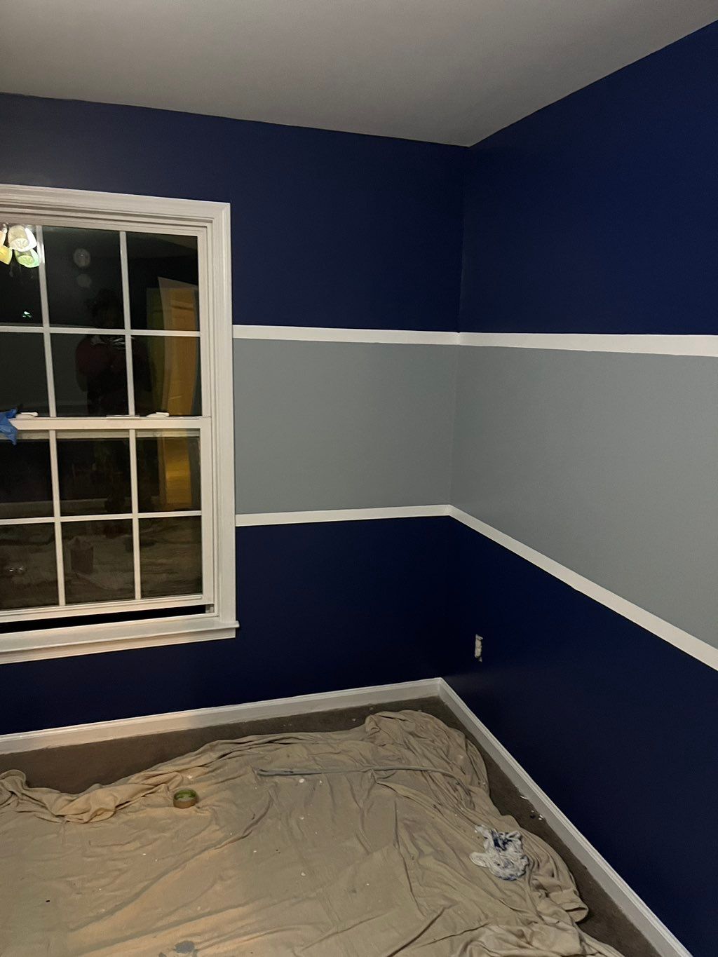 Dallas Cowboys Themed Custom Painted Room