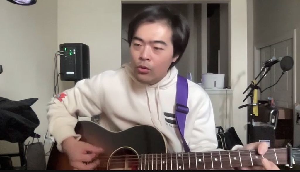 Chi is working on his favorite Ed Sheeran song all