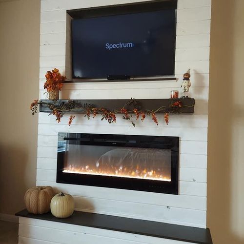 Custom fireplace built in 