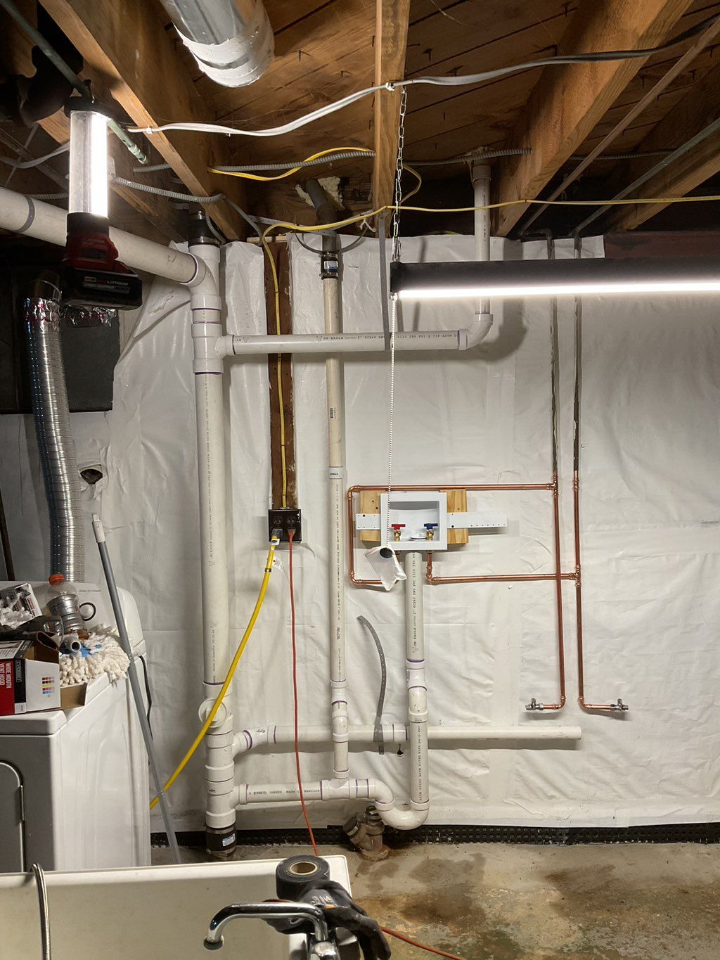 Laundry box setup