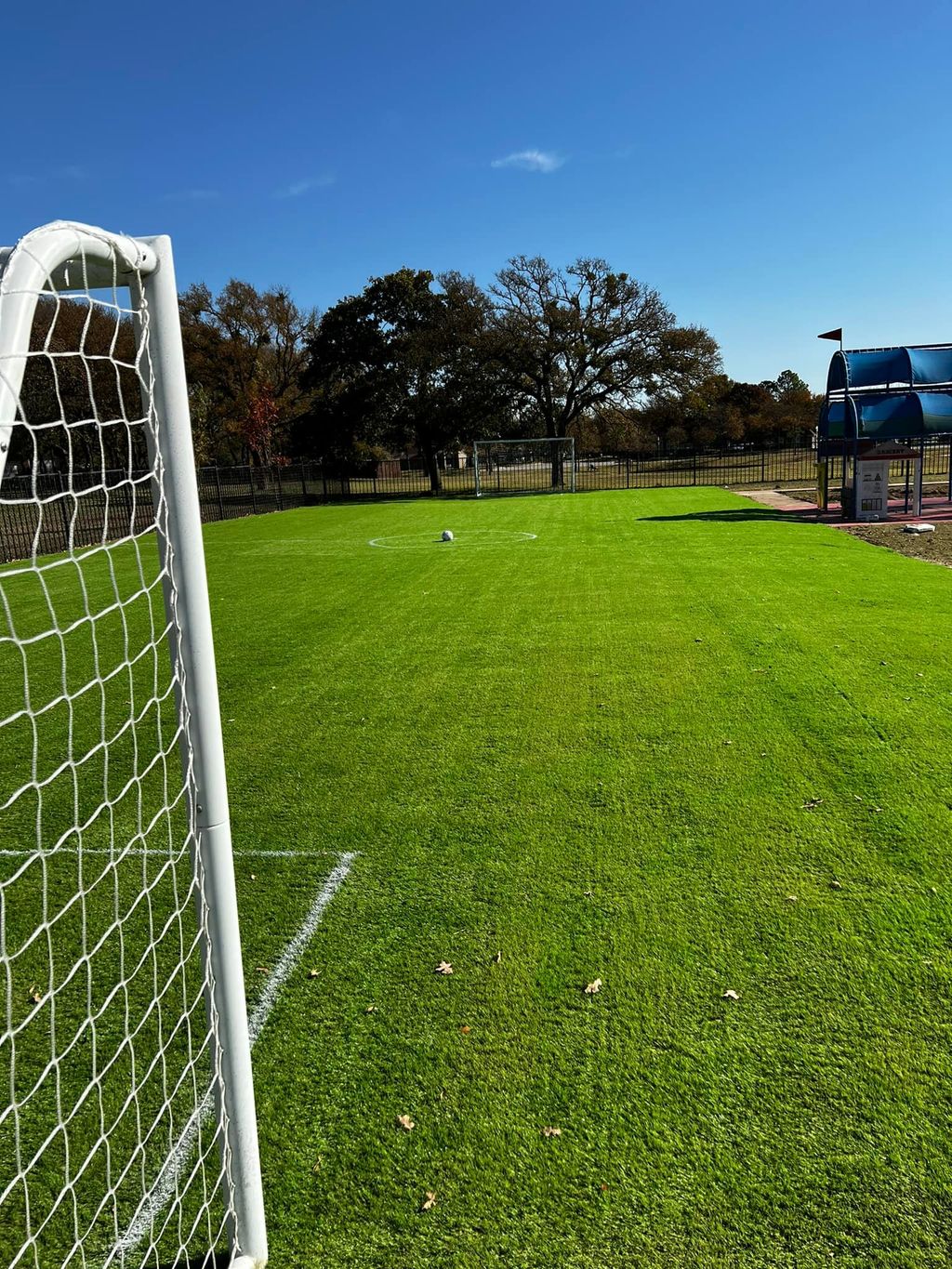 Soccer field install. New Turf. Texas.
