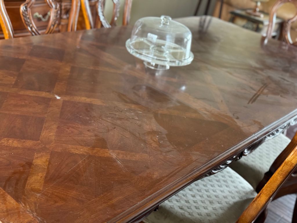 Table And Dining Area Prior to Clean 