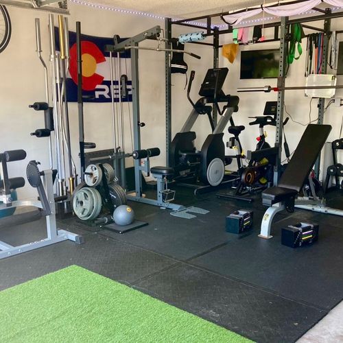 Full picture of my current home gym / training stu