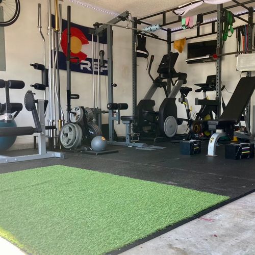 Full picture of my current home gym / training stu