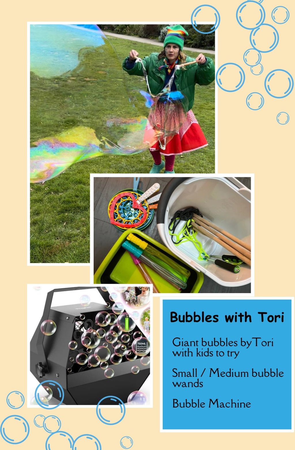 1 hour option: Bubbles supplies with balloon twist