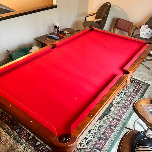 Pool Table Assembly