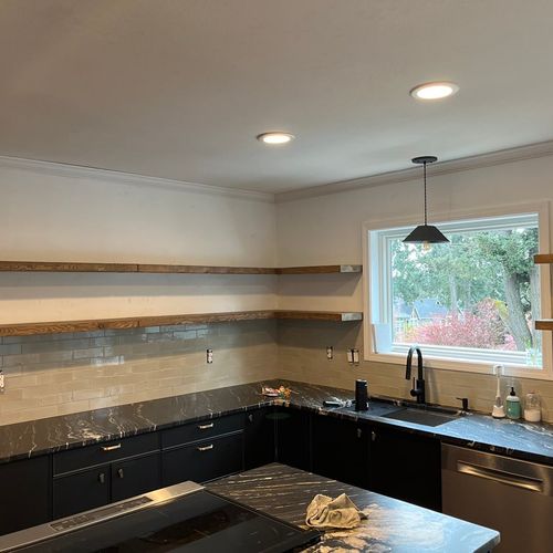 Mark helped us finish up a kitchen remodel with ha