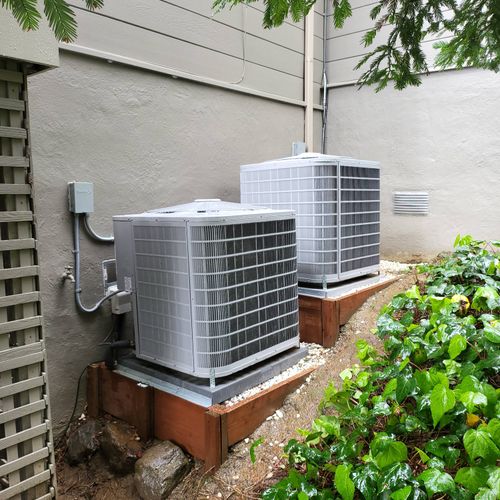 2 carrier Heat pumps and new electrical circuts