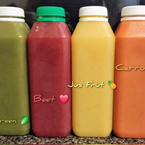 4 of our Various Cold-pressed Juices